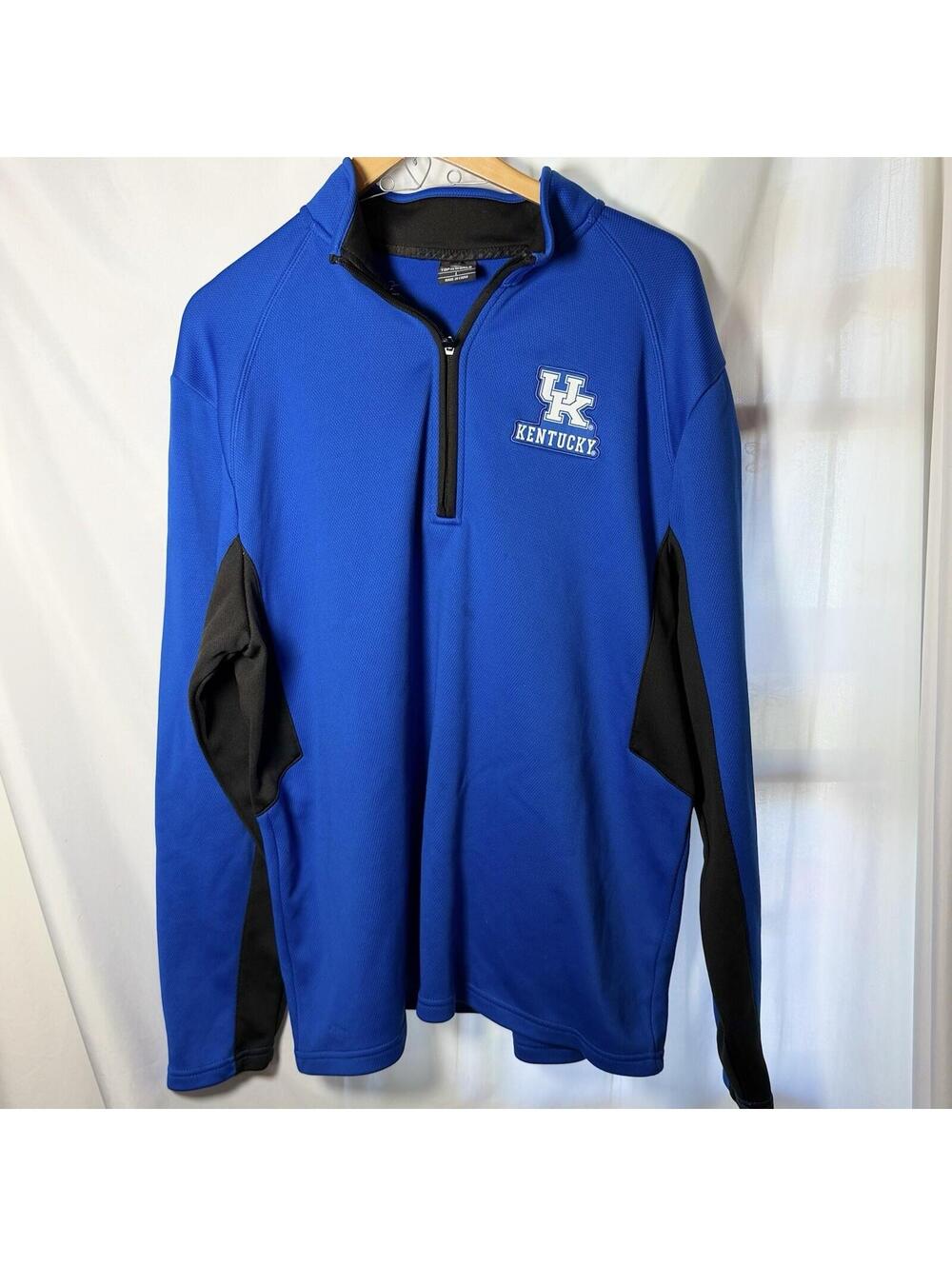 Top Of The World UK University of Kentucky 1/4 Zip Pullover Men’s Large Appliqué